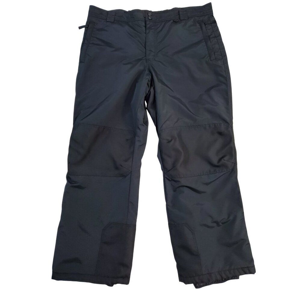 SLALOM Men's Insulated Ski Snow Pants Black Size XXL